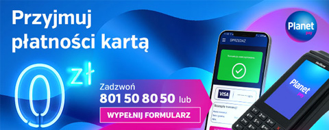 Przyjmuj płatności kartą - Planet Pay
